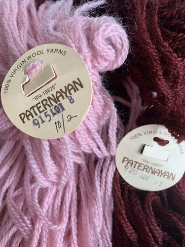 Paternayan 100 % Schurwolle Garn 3-fädig 1 Unze Strangschnitte Needlepnt 900er Rosa - Bild 11 von 12