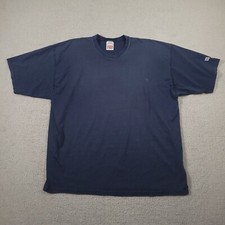 Vintage 90s Wilson T-Shirt Blue Size 3X Made In USA Short Sleeve