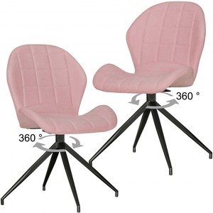 Esszimmerstuhle Polsterstuhle Neptun Stuhle 360 Drehbar 2er Set Vintage Rot Ebay