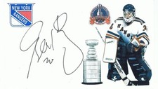 Glenn Healy Autographed Signed 1994 Stanley Cup 3X5 NHL Rangers Postcard - w/COA