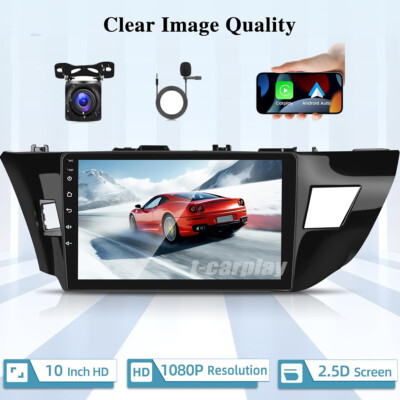 Android Car Radio IPS Touch Screen GPS NAVI Carplay For 2014-2016 Toyota Corolla