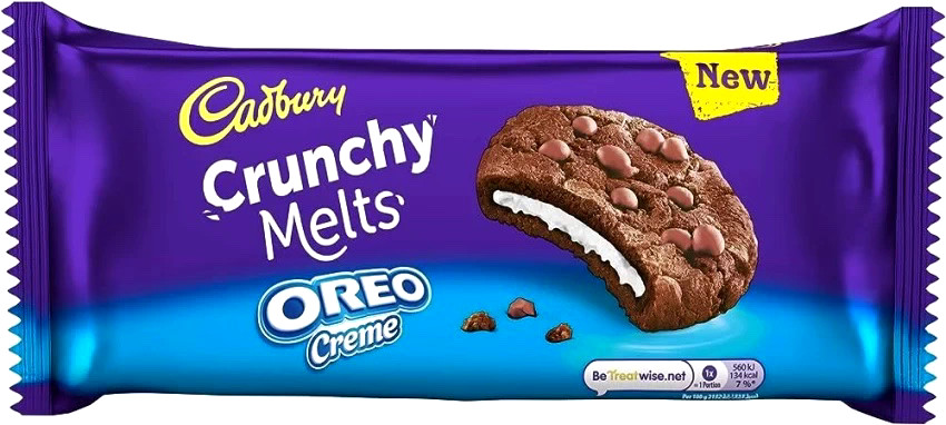 Cadbury CRUNCHY плавит печенье с кремом OREO Сделано в Великобритании БЕСПЛАТНАЯ ДОСТАВКА