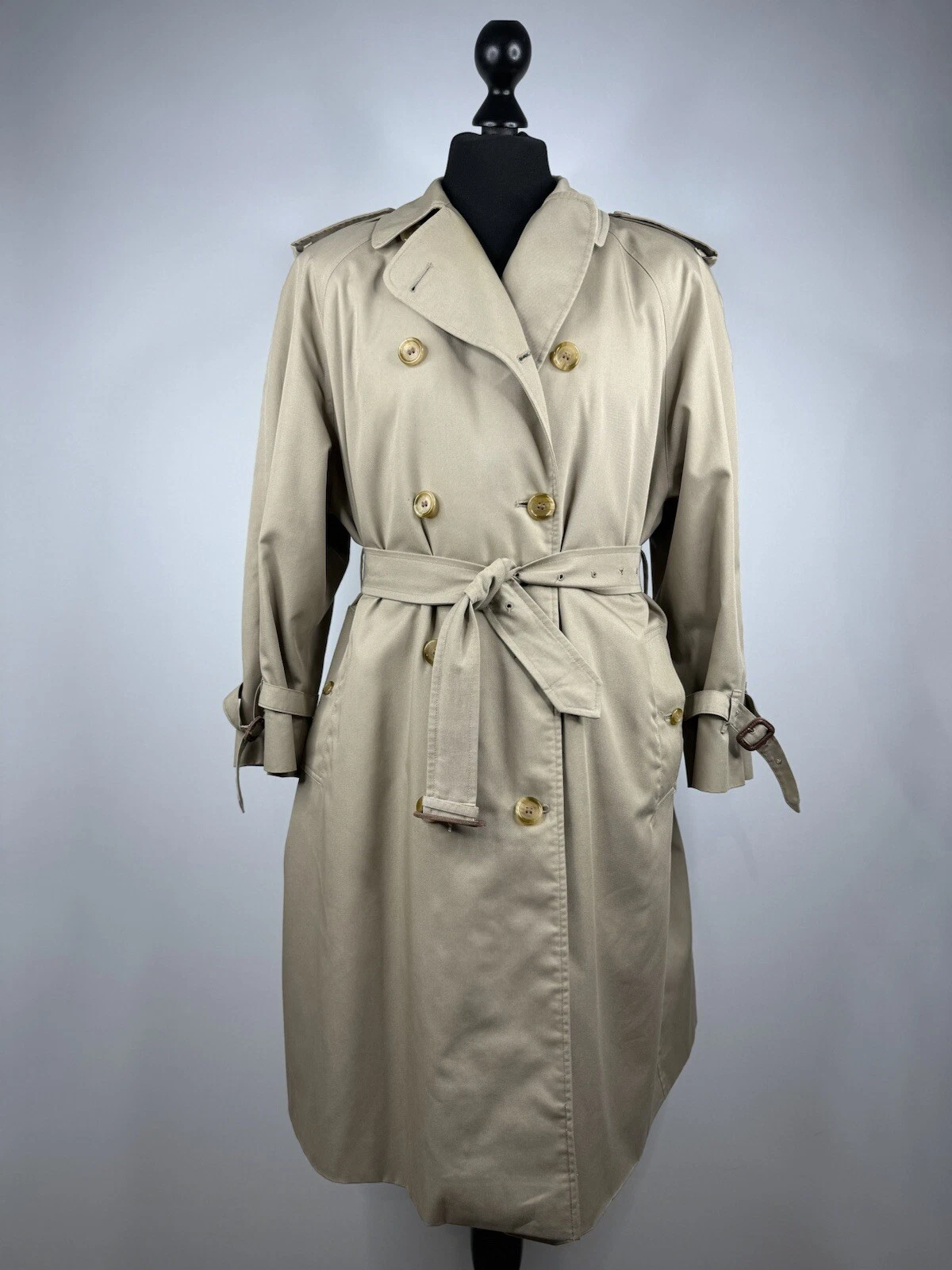 Trench uomo Burberry cappotto beige taglia L