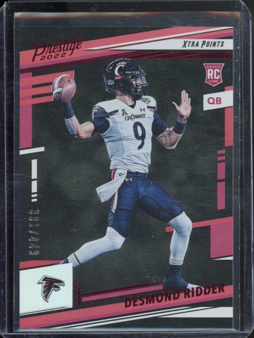 2022 Panini Prestige Xtra Points Red #304 391/449 Desmond Ridder Rookie Falcons