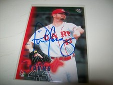 2001 BBM TIM YOUNG AUTOGRAPH SIGNED AUTO #122 HIROSHIMA TOYO CARP
