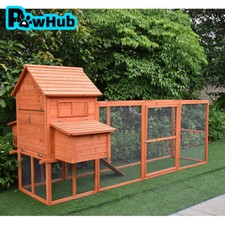 PawHub Extra Large 3.1 Meters Wooden Chicken Coop with run Rabbit Hutch Guinea P