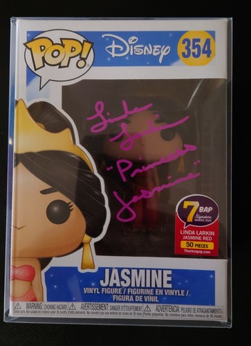 Linda Larkin signiert Jasminrot 7 Bap Funko Pop 50 Stck. mit Inscr JSA COA SELTEN!!
