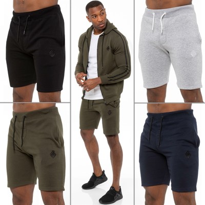 Mens Running Shorts Fleece Jogging Gym 