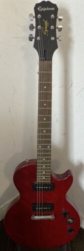Chitarra elettrica Epiphone Les Paul LP P-90 Pickups Rosso (SPEDIZIONE VELOCE E GRATUITA NEL REGNO UNITO) - Foto 1 di 17