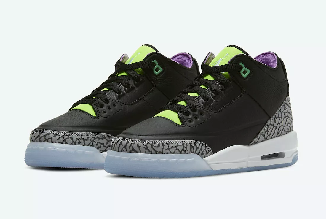 Jordan 3 lime green sale