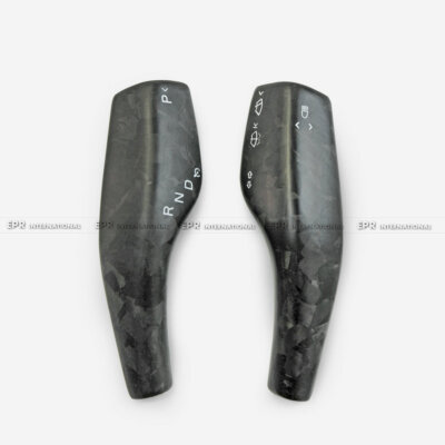 For Model 3/Y Molded Turn Signal/Shifting Stalk Cover Matt Dry Forged Carbon