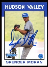 2016 Hudson Valley Renegades SPENCER MORAN Signed Card autograph AUTO RAYS