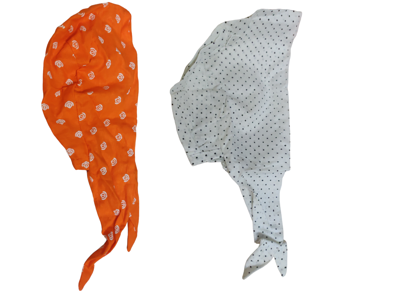 Unixex Cotton Adjustable Skull Cap Multicolor Pack of 2 L864