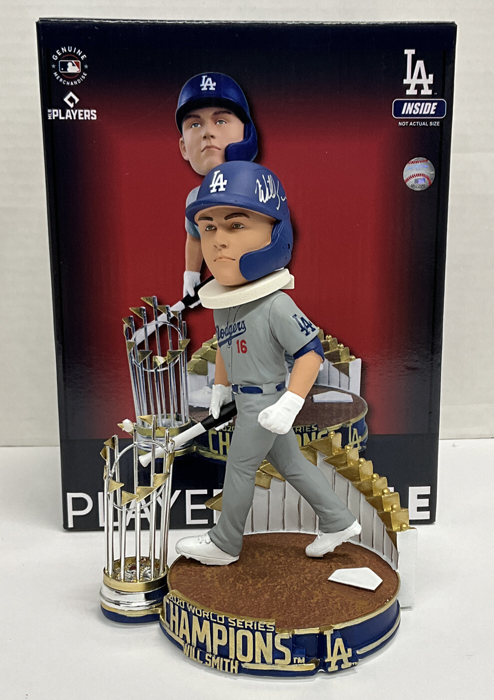 Will Smith Autographed Signed Los Angeles Dodgers DODGERS FOCO 2020 WORLD SERIES LE #/400 BOBBLEHEAD BAS WW31079 