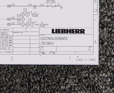 Liebherr Cranes LTM 1090-4.1 Electrical Wiring Diagram Manual