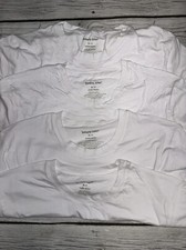 Lot of 4 Tommy John Crewneck Undershirts Cotton Basics Size Medium