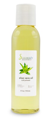 Aloe Vera Oil for Skin & Hair - Moisturizing & Soothing, DIY Cosmetics 4 fl oz