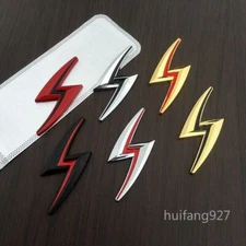 3D Metal Flashing Lighting S Sticker Car Body Rear Trunk Tank Badge Emblem Decal