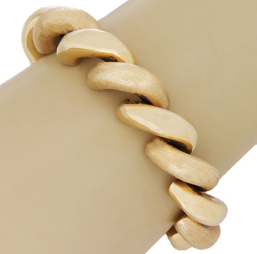 San Marco Classic 14k Yellow Gold Macaroni Link Bracelet