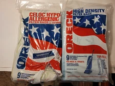 14 Bags Oreck Vacuum Bags XL Package No. 8000-9 & 8000-9DW-G Genuine Filter Bags