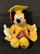 2003 Disney Parks Graduate Mickey Mouse Graduation Stuffed Plush w/Tag