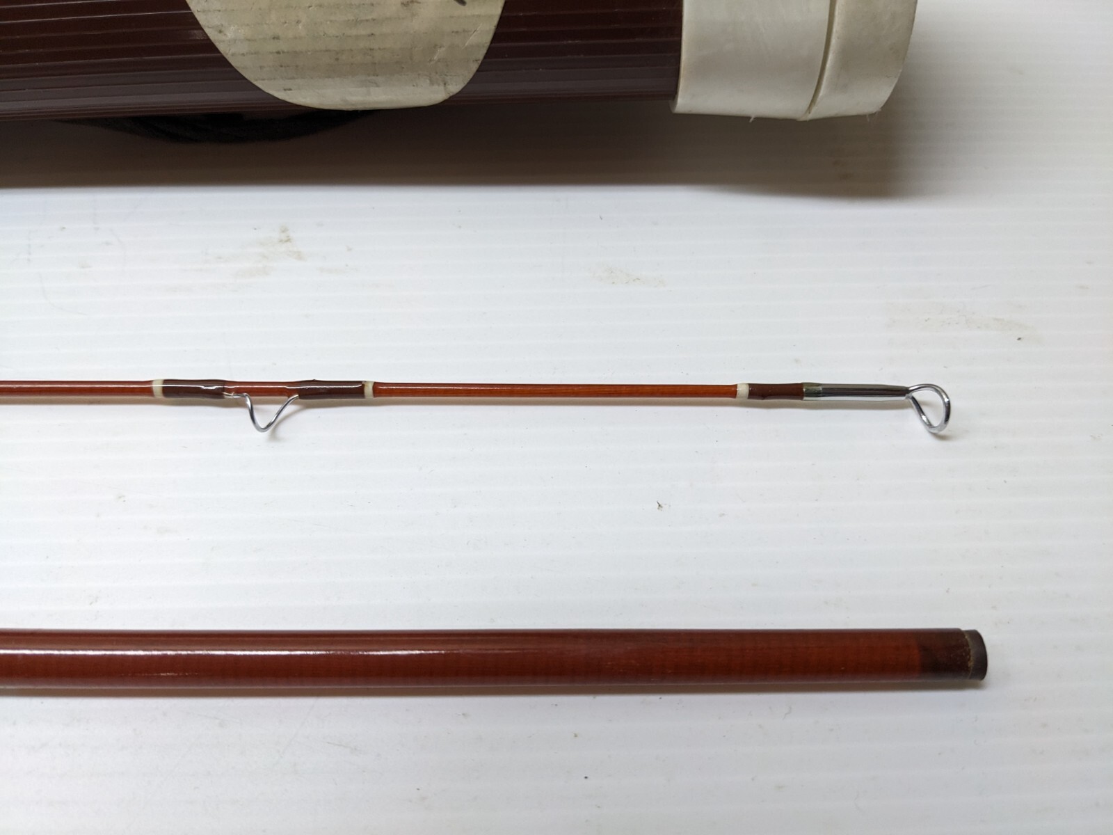 3 Vintage Fenwick Fiberglass Fly Rods w/Random Sleeves and Case Used As