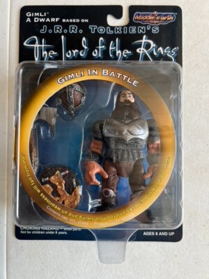 Gimli in Battle 1999 Lord of the Rings Middle Earth Toys ME029