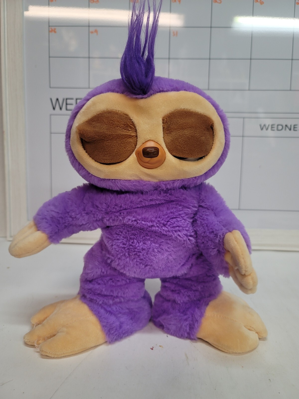 Zuru Pets Alive Purple FIFI The Flossing Sloth DANCING PLUSH Tested 