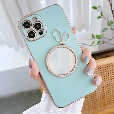 Für Xiaomi Mi 13 12T 11T 10 Lite Redmi Note12 Pro Diamond Mirror Cover Soft Case