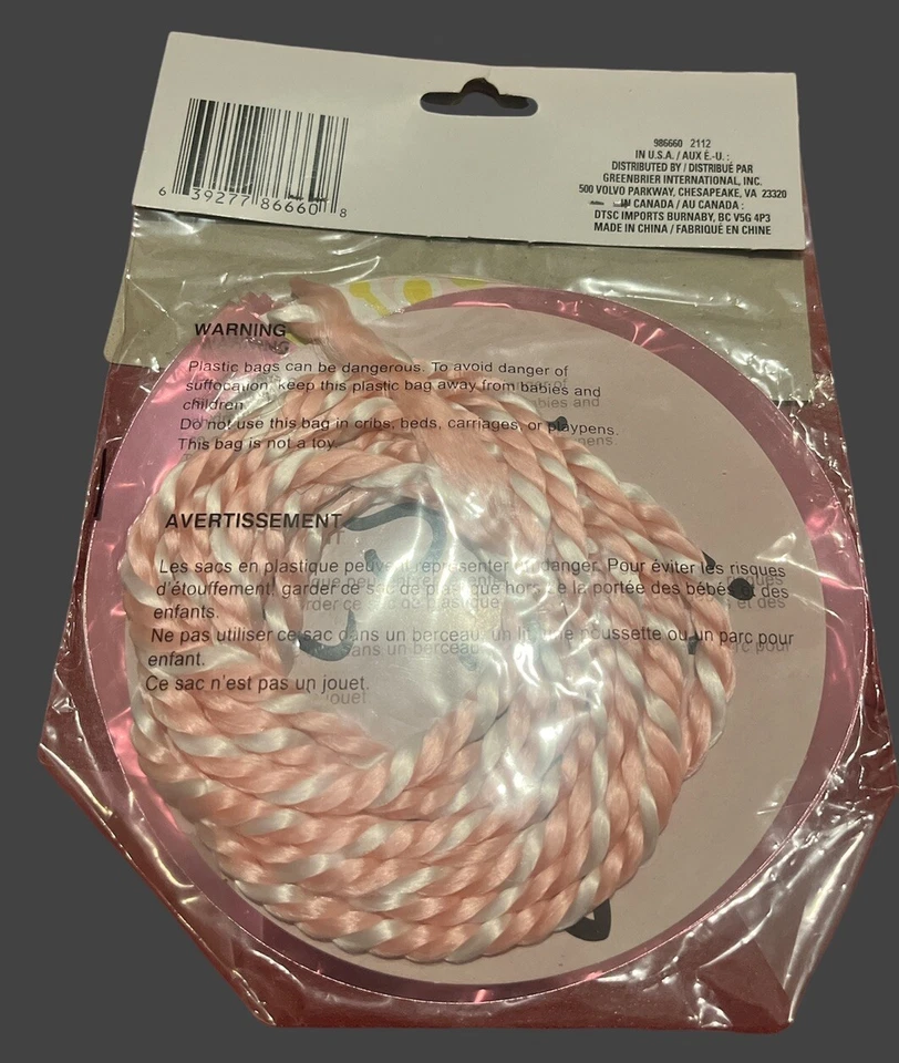 Новый в упаковке розовый ребенка душа декор - это девочка 7 футов гирлянда розовый блоки - Изображение 3 из 4