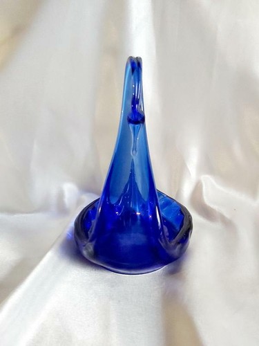 Soviet Vintage Figurine Cobalt Swan Blue Ussr Original Decor Sculptures Art Rare - Picture 5 of 6