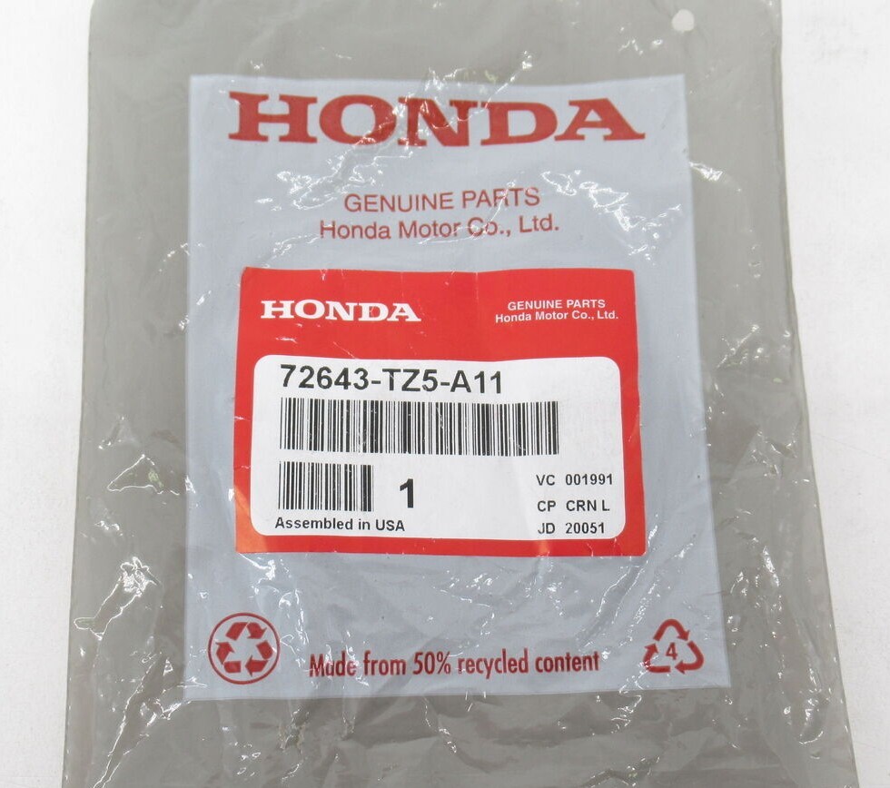 Genuine Honda Acura 72643-TZ5-A11 Passenger Rear Door Handle End