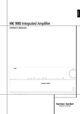 Harman Kardon HK990 Ricevitore Manuale del proprietario