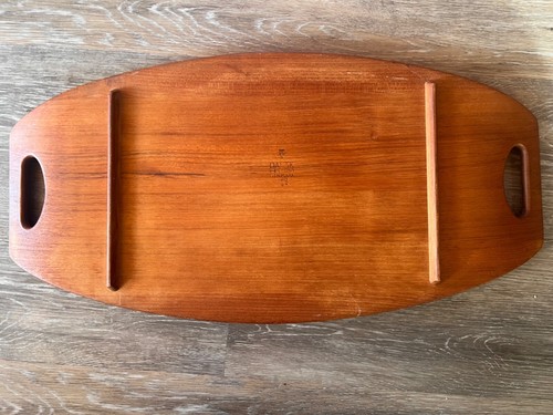 DANSK TEAK SURFBRETT SERVIERTABLETT 27" JENS QUISTGAARD MID CENTURY MODERN DÄNEMARK - Bild 9 von 9