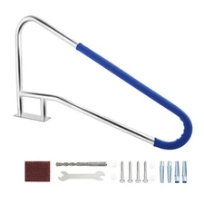TCFUNDY Swim Pool Handrail Stainless Steel Ladder Stair Grab Hand Rail Railling