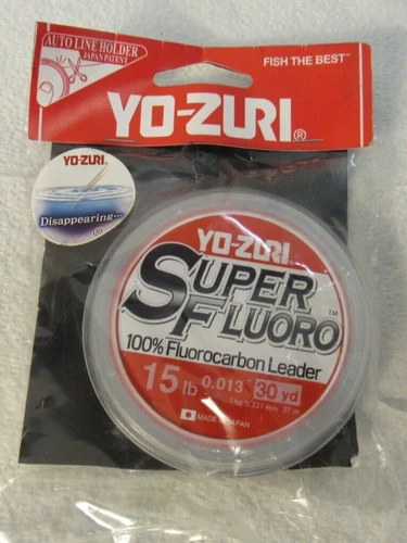 Yo Zuri Super Fluoro Fluorocarbon Leader 30yds 15lb 0.331mm R1486-NC
