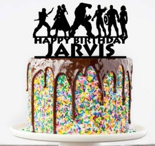Avengers Marvel ANY COLOUR Personalised Custom PLASTIC Cake Topper Unofficial