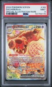 2024 POKEMON SCR EN-STELLAR CROWN 169 🐕🔥 DACHSBUN EX PSA 9 MINT