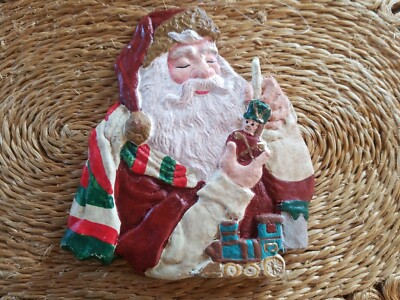 Old World Vintage Santa Claus Christmas Ornament Holiday Large 6 3/4" x ...