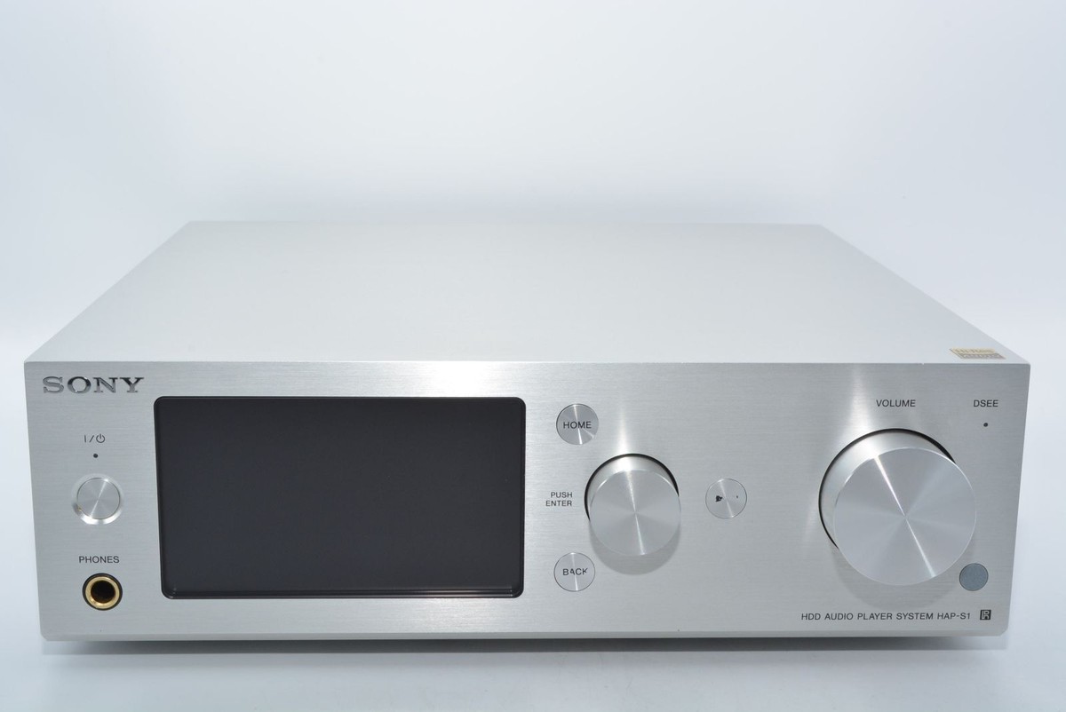 SONY HAP-S1 HDD 500GB Hi-Res Audio Music Player Silver Working