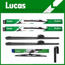 LAND ROVER DISCOVERY 3 WIPER BLADE SET FRONT & REAR LUCAS QUALITYBRAND BLADES