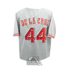 Elly De La Cruz Autographed Cincinnati Custom Gray Baseball Jersey - BAS