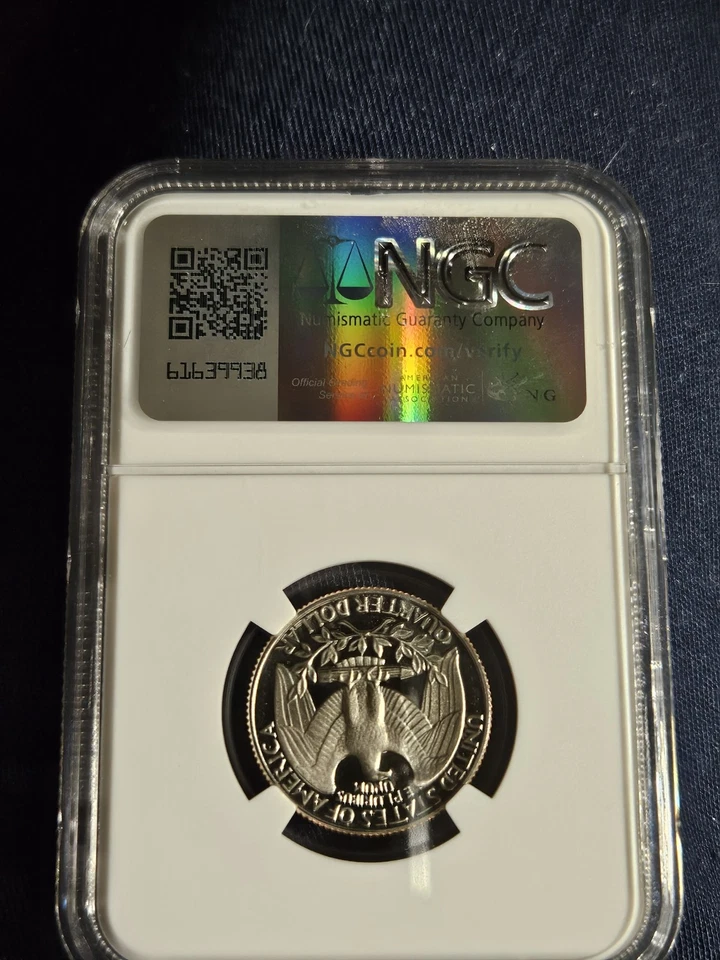 1981 S Type 1 25C PF 69 Ultra Cameo Quarter - Image 4 of 4