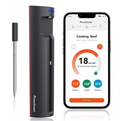 WiFi Wireless Meat Thermometer Smart App Monitoring Meat Probe Thermometer