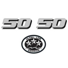 Replace Yamaha outboards motor cover hp horsepower decal sticker 50 hp 4 Stroke