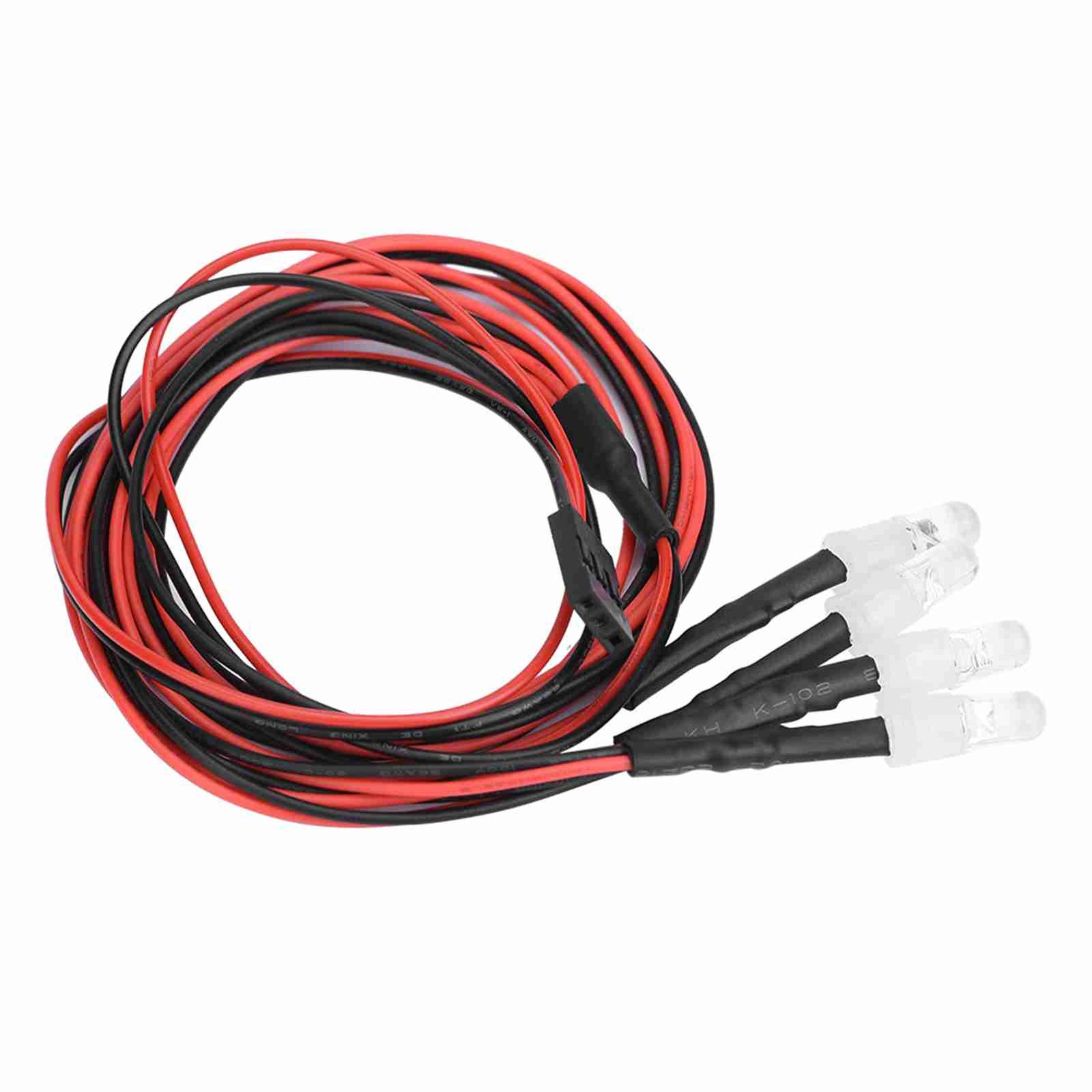 4PCS RC Car LED Light Bright White Headlights For Drift Cars