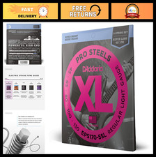 5 String Bass Guitar Strings - Super Long Scale, Regular Light, 45-130, ProSteel