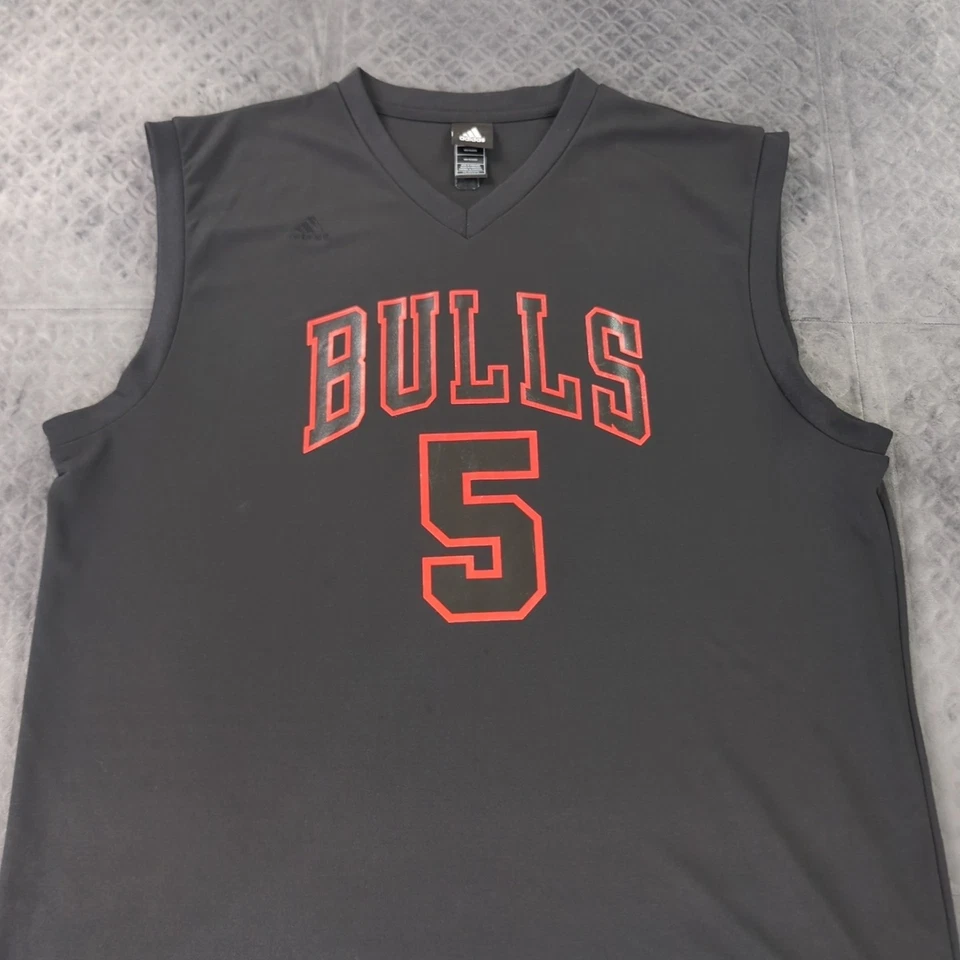 Chicago Bulls Jersey Carlos Boozer Adidas Black Y2K Sleeveless Men 2XL - Image 3 of 4