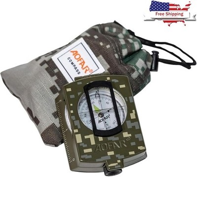 Luminous Waterproof Compass Thermoelastic Magnetic Hiking Mapping Tool New