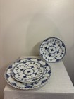 Set of 3 Royal Copenhagen Blue Fluted Half Lace Plates — photo 6